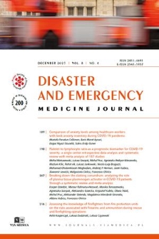 Disaster and Emergency Medicine Journal. Vol. 8, 2023, no. 4