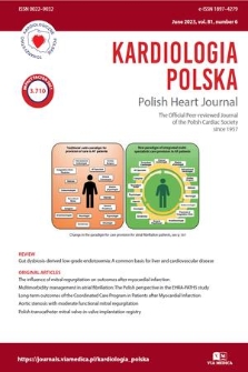 Kardiologia Polska = Polish Heart Journal : the official peer-reviewed journal of the Polish Cardiac Society. Vol. 81, 2023, no. 6