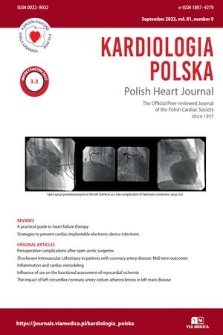 Kardiologia Polska = Polish Heart Journal : the official peer-reviewed journal of the Polish Cardiac Society. Vol. 81, 2023, no. 9