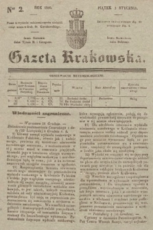 Gazeta Krakowska. 1840, nr 2