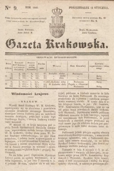 Gazeta Krakowska. 1840, nr 9