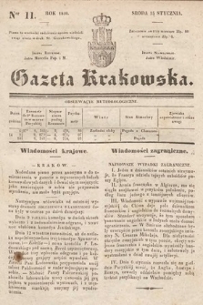 Gazeta Krakowska. 1840, nr 11