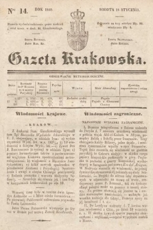 Gazeta Krakowska. 1840, nr 14