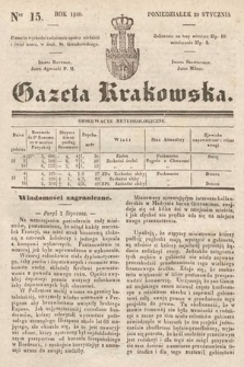 Gazeta Krakowska. 1840, nr 15