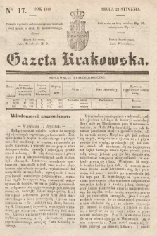Gazeta Krakowska. 1840, nr 17