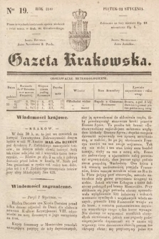 Gazeta Krakowska. 1840, nr 19