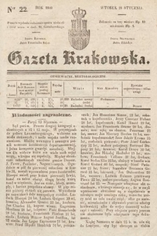 Gazeta Krakowska. 1840, nr 22