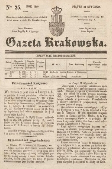 Gazeta Krakowska. 1840, nr 25