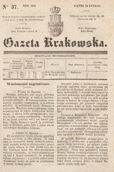 Gazeta Krakowska. 1840, nr 37