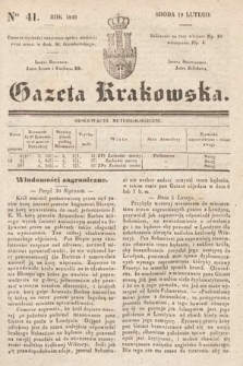 Gazeta Krakowska. 1840, nr 41
