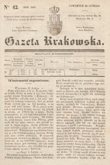 Gazeta Krakowska. 1840, nr 42