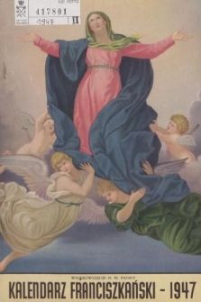 Kalendarz Franciszkański na Rok 1947