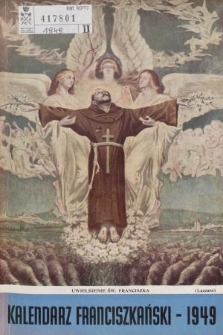 Kalendarz Franciszkański na Rok 1949