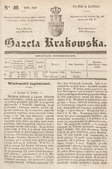 Gazeta Krakowska. 1840, nr 49