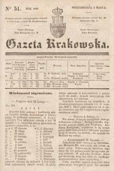 Gazeta Krakowska. 1840, nr 51