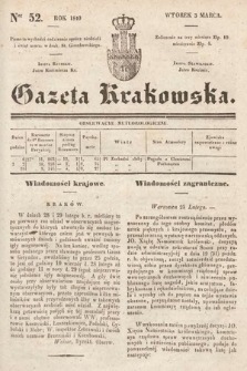 Gazeta Krakowska. 1840, nr 52