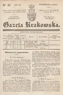 Gazeta Krakowska. 1840, nr 57