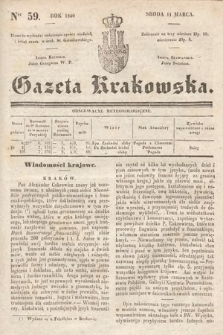 Gazeta Krakowska. 1840, nr 59