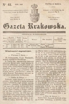 Gazeta Krakowska. 1840, nr 61