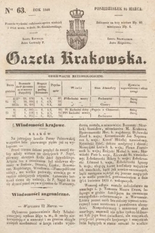 Gazeta Krakowska. 1840, nr 63