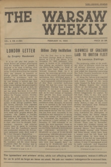 The Warsaw Weekly. Vol. 2, 1936, no 6