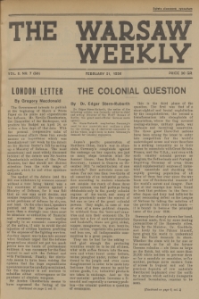 The Warsaw Weekly. Vol. 2, 1936, no 7