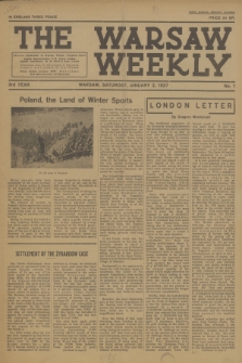 The Warsaw Weekly. Vol. 3, 1937, no 1