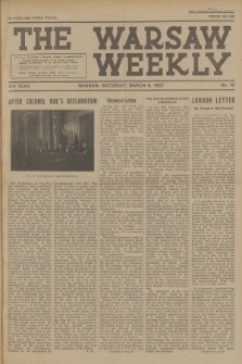 The Warsaw Weekly. Vol. 3, 1937, no 10