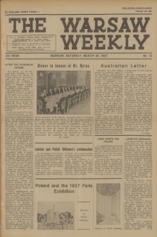 The Warsaw Weekly. Vol. 3, 1937, no 12