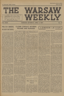The Warsaw Weekly. Vol. 3, 1937, no 14