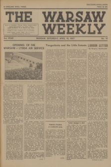The Warsaw Weekly. Vol. 3, 1937, no 15