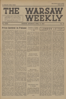 The Warsaw Weekly. Vol. 3, 1937, no 16