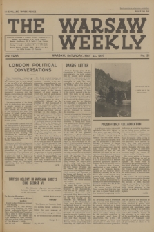 The Warsaw Weekly. Vol. 3, 1937, no 21