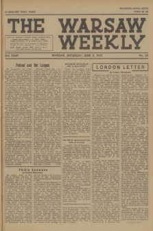 The Warsaw Weekly. Vol. 3, 1937, no 23