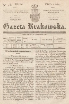 Gazeta Krakowska. 1840, nr 73