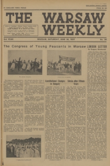 The Warsaw Weekly. Vol. 3, 1937, no 26