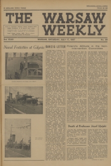The Warsaw Weekly. Vol. 3, 1937, no 29