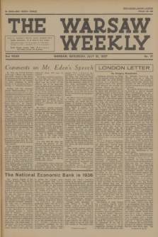The Warsaw Weekly. Vol. 3, 1937, no 31