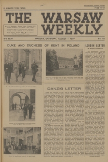 The Warsaw Weekly. Vol. 3, 1937, no 32