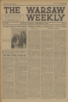 The Warsaw Weekly. Vol. 3, 1937, no 38