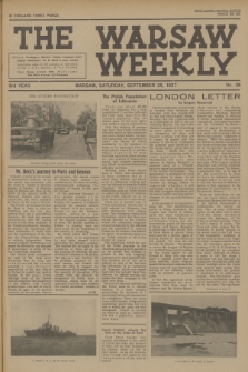 The Warsaw Weekly. Vol. 3, 1937, no 39
