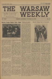 The Warsaw Weekly. Vol. 3, 1937, no 44