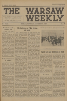 The Warsaw Weekly. Vol. 3, 1937, no 45