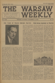 The Warsaw Weekly. Vol. 3, 1937, no 46