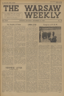 The Warsaw Weekly. Vol. 3, 1937, no 48