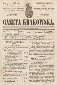 Gazeta Krakowska. 1840, nr 77