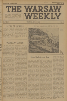 The Warsaw Weekly. Vol. 4, 1938, no 15