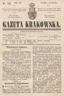 Gazeta Krakowska. 1840, nr 78