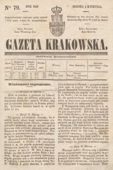 Gazeta Krakowska. 1840, nr 79