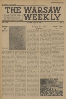 The Warsaw Weekly. Vol. 5, 1939, no 12